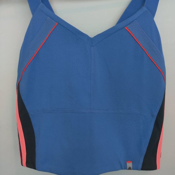 Sky blue Women's Adidas Climalite Bra Top Size Small - Picture 1 of 3